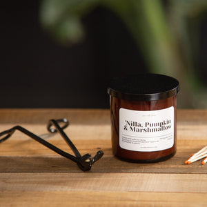 Vanilla Pumpkin Marshmallow Scented Single-Wick Candle