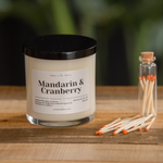 Load image into Gallery viewer, Mandarin Cranberry Scented Single-Wick Candle
