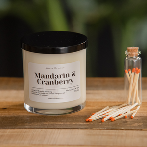 Mandarin Cranberry Scented Single-Wick Candle