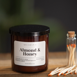 Almond & Honey Scented Single-Wick Candle