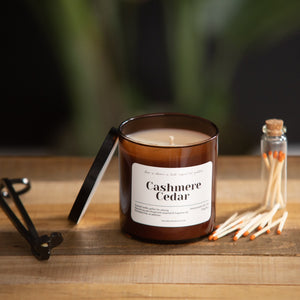 Cashmere & Cedar Scented Single-Wick Candle