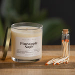 Load image into Gallery viewer, Pineapple &amp; Sage Scented Single-Wick Candle
