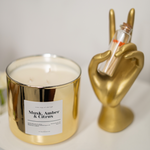 Load image into Gallery viewer, Citrus, Amber, &amp; Musk Scented 3-Wick Candle
